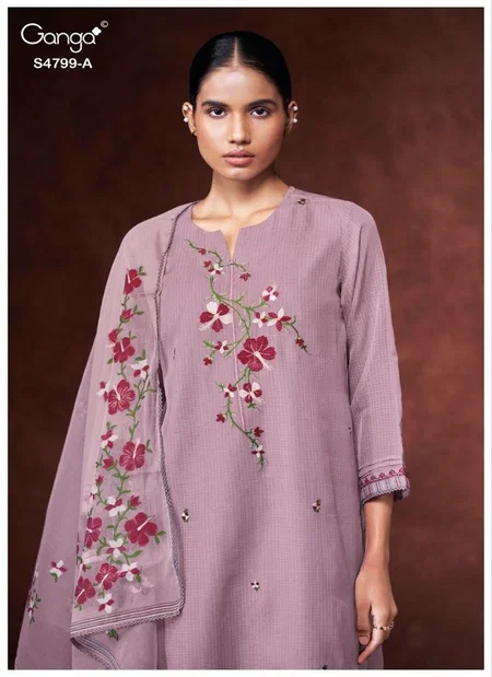 Katerine 4799 By Ganga Cotton Printed Salwar Suit Bulk Orders In  India